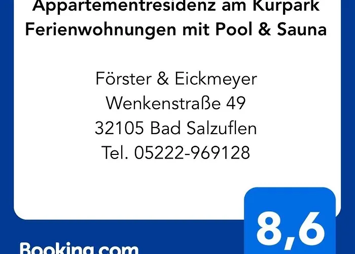 公寓 Appartementresidenz Am Kurpark - Mit Pool & Sauna & Garage *